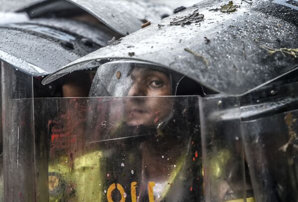 Venezuela. Cảnh sát trong thời gian diễn ra biểu tình phản đối ở thủ đô Caracas. - Sputnik Việt Nam
