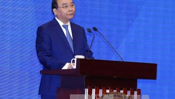Thủ tướng phát biểu khai mạc Hội nghị các Bộ trưởng Phụ trách Thương mại APEC lần thứ 23 (MRT 23), sáng 20/5 - Sputnik Việt Nam