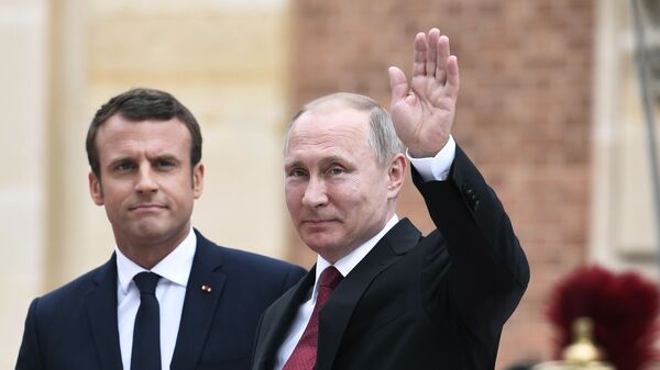 cuộc gặp sắp tới  của các ông Vladimir Putin và Emmanuel Macron - Sputnik Việt Nam