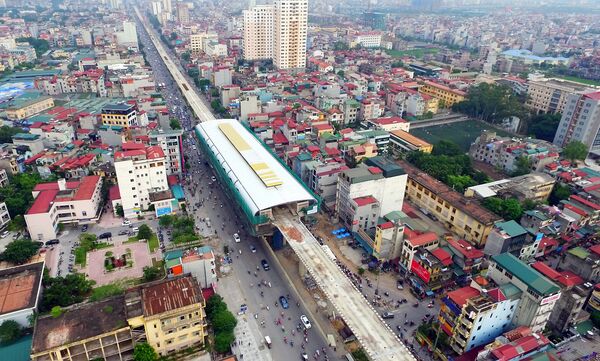 Tuyến đường sắt trên cao nhiều tồn tại trong các hạng mục lắp đặt. Tuyến đường sắt trên cao nhiều tồn tại trong các hạng mục lắp đặt. - Sputnik Việt Nam