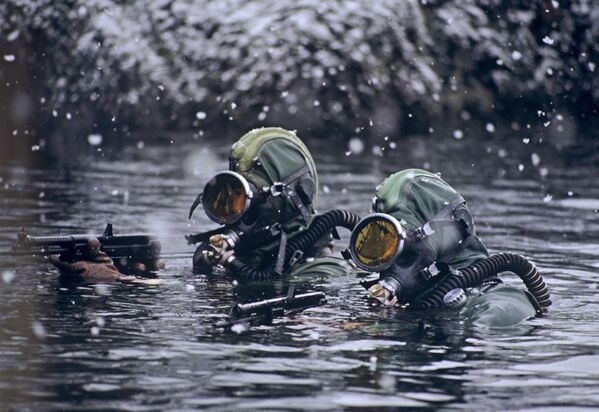 Binh lính  thuộc đội biệt kích ngầm của Hạm đội Biển Bắc - Sputnik Việt Nam