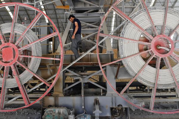 Syria. Chiến tranh là chiến tranh, còn cuộc sống vẫn tiếp diễn… Nhà máy xi măng ở ngoại ô thành phố Tartus. - Sputnik Việt Nam
