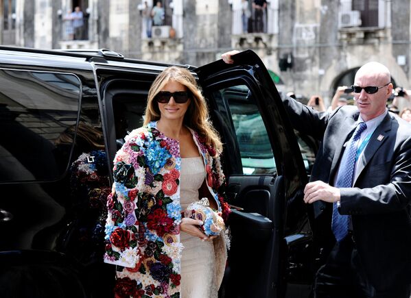 Đệ nhất phu nhân Mỹ Melania Trump ở Italy. - Sputnik Việt Nam