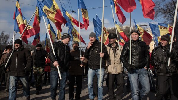 Phe đối lập Moldova biểu tình chống Mỹ - Sputnik Việt Nam