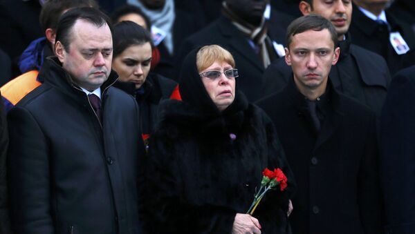 Bà Marina Karlova - vợ góa của ông Andrei Karlov, Đại sứ Nga bị giết hại ở Ankara hồi cuối năm ngoái - Sputnik Việt Nam