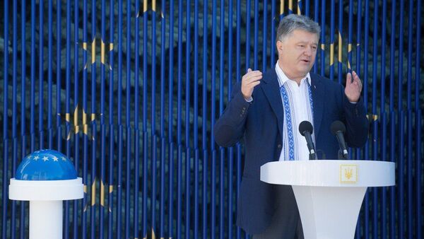 Президент Украины Петр Порошенко запустил таймер обратного отсчета до отмены визового режима с ЕС - Sputnik Việt Nam