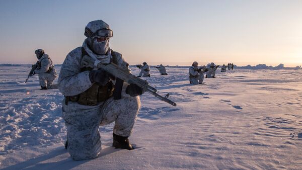 Drill of special ops unit of Chechen Republic near North Pole - Sputnik Việt Nam