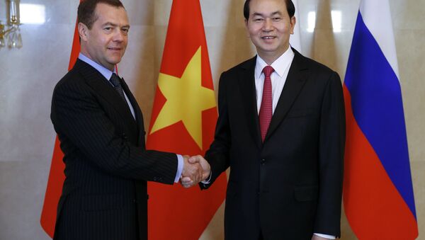 Thủ tướng Dmitry Medvedev gặp Chủ tịch nước Việt Nam Trần Đại Quang - Sputnik Việt Nam