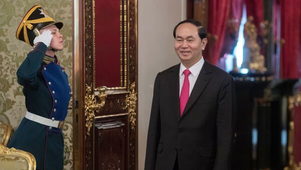 Chủ tịch CHXHCN Việt Nam Trần Đại Quang ở Matxcơva - Sputnik Việt Nam