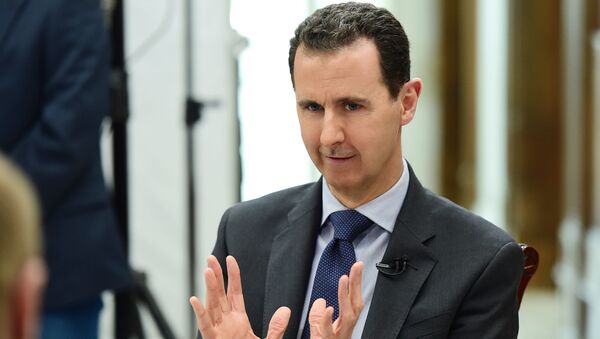 Президент Сирии Башар Асад во время интервью - Sputnik Việt Nam