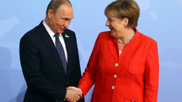 Angela Merkel và Vladimir Putin, G20 - Sputnik Việt Nam