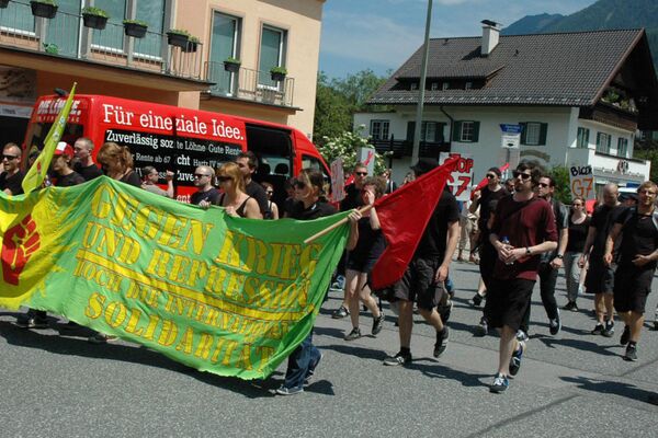 Hoạt động biểu tình ở Garmisch-Partenkirchen chống hội nghị thượng đỉnh G7 - Sputnik Việt Nam