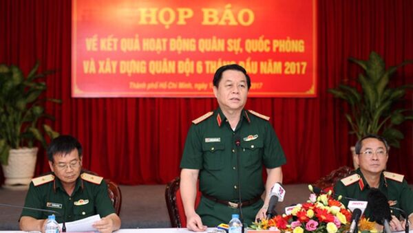 Trung tướng Nguyễn Trọng Nghĩa chủ trì buổi hợp báo sáng 13-7 - Sputnik Việt Nam