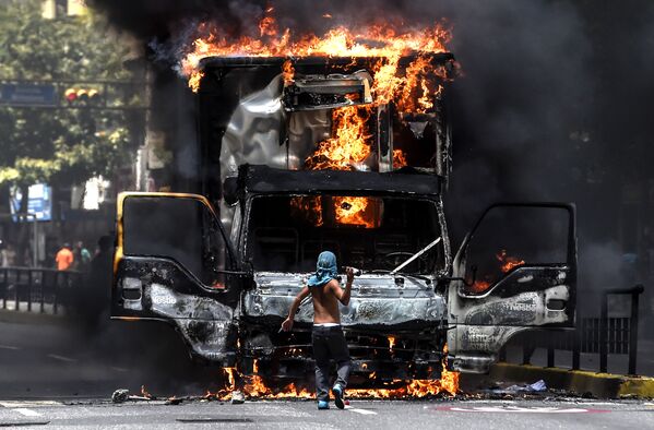 Venezuela. Biểu tình phản đối ở  thủ đô Caracas. - Sputnik Việt Nam