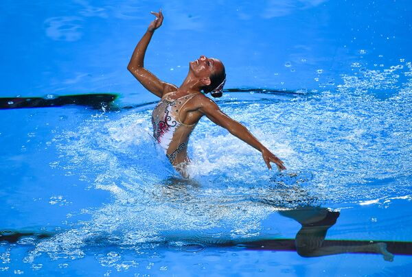 Tại trận chung kết về môn bơi đồng bộ của Giải vô địch thế giới XVII về các loại hình thể thao dưới nước ở Budapest. - Sputnik Việt Nam