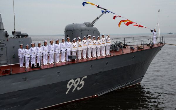 Cuộc diễu binh nhân Ngày Hải quân Liên bang Nga - Sputnik Việt Nam