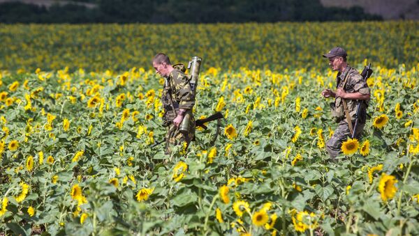 Dân quân Donbass ra vị trí chiến đấu... - Sputnik Việt Nam