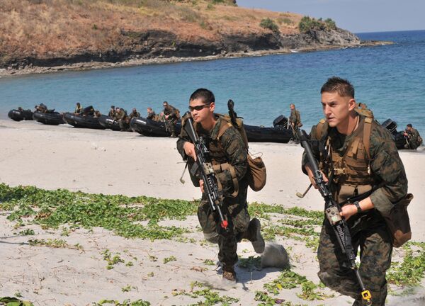 quân nhân Mỹ tại Philippines quân nhân Mỹ tại Philippines - Sputnik Việt Nam