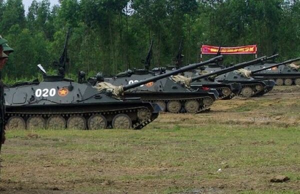 Pháo tự hành đổ bộ đường không ASU-85 của Việt Nam. Pháo tự hành đổ bộ đường không ASU-85 của Việt Nam. - Sputnik Việt Nam