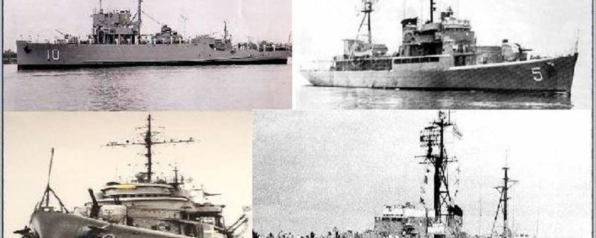 Bốn chiến hạm của hải quân Việt Nam cộng hòa tham dự trận hải chiến Hoàng Sa năm 1974 - Sputnik Việt Nam, 1920, 22.08.2017
