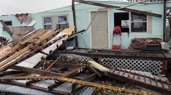 Căn nhà ở Rockport (Texas) bị cơn bão Harvey phá hủy. - Sputnik Việt Nam