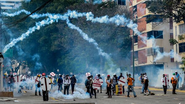 Những người biểu tình tại Caracas - Sputnik Việt Nam