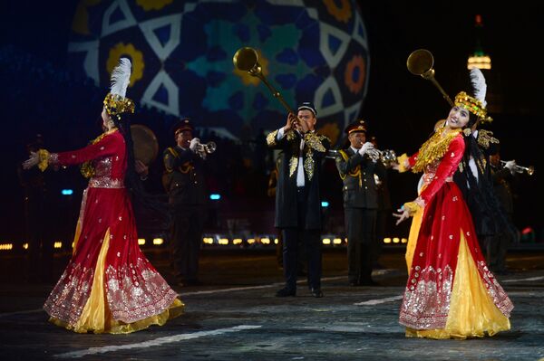 Lễ khai mạc Festival quân nhạc quốc tế Tháp Spasskaya lần thứ 10 tại Moskva - Sputnik Việt Nam