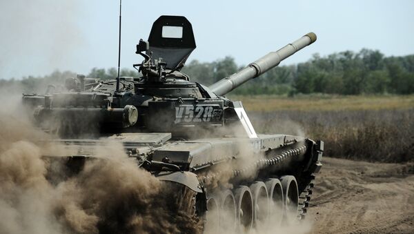 Nga. Tập trận đơn vị xe tăng ở tỉnh Rostov. - Sputnik Việt Nam