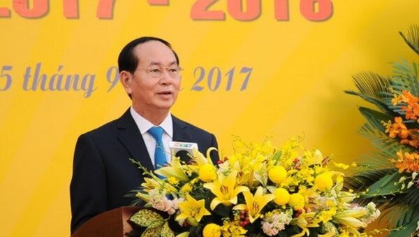 Chủ tịch nước Trần Đại Quang phát biểu tại buổi lễ - Sputnik Việt Nam