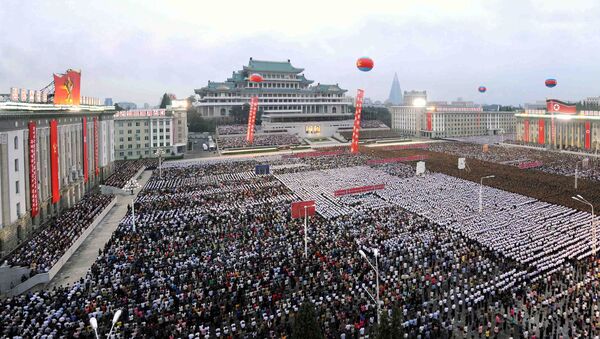 Hoạt động ở Bắc Triều Tiên chào mừng thử nghiệm thành công bom hydro - Sputnik Việt Nam