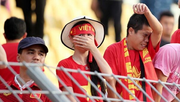 Những giọt nước mắt tức tưởi của CĐV VIệt Nam tại SEA Games 2017 - Sputnik Việt Nam