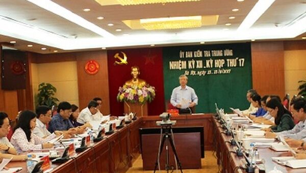 Ủy ban Kiểm tra Trung ương đã họp kỳ 17 - Sputnik Việt Nam