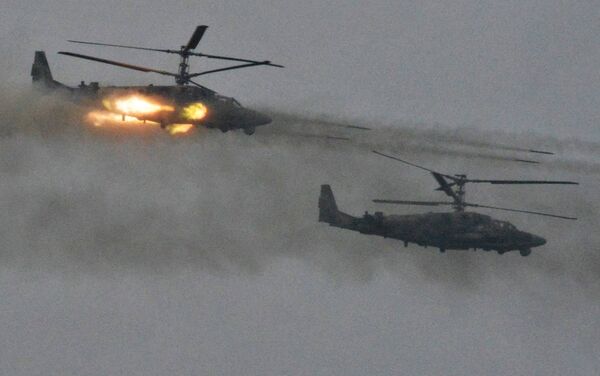 Trực thăng Ka-52M «Alligator» thực hiện chuyến bay đầu tiên sau nâng cấp Trực thăng Ka-52M «Alligator» thực hiện chuyến bay đầu tiên sau nâng cấp - Sputnik Việt Nam