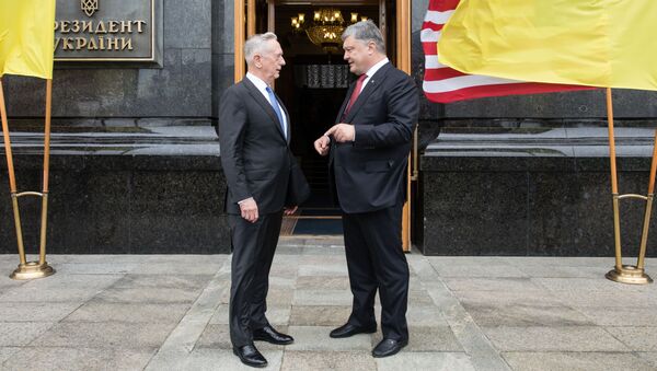 Cuộc gặp Tồng thống Petro Poroshenko với Bộ trưởng Quốc phòng Mỹ James Mattis - Sputnik Việt Nam