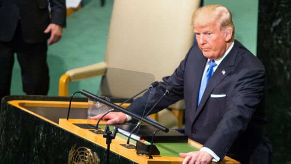 Tổng thống Mỹ Donald Trump tại Đại hội đồng Liên Hợp Quốc - Sputnik Việt Nam