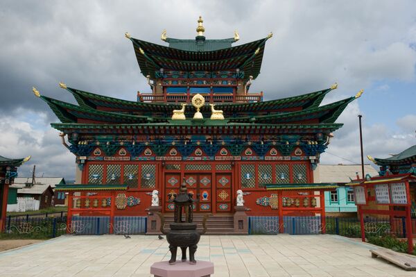Điện thiền sư Pandito Hambo Lama XII Dashi Dorzho Itigelov, ở chùa Ivolginsky, thành phố Ulan-Ude, nước Cộng hòa Buryatia, LB Nga - Sputnik Việt Nam