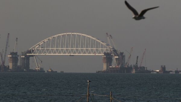 Строительство моста через Керченский пролив - Sputnik Việt Nam
