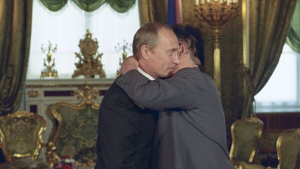 Kim Jong-il và Vladimir Putin - Sputnik Việt Nam