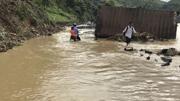 Lũ lụt ở tỉnh Sơn La. - Sputnik Việt Nam