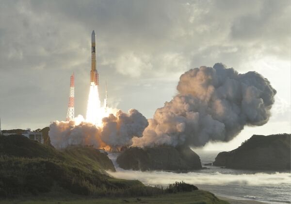 Nhật Bản. Phóng tên lửa H-2A cùng vệ tinh Michibiki-2c từ Tanegashima. - Sputnik Việt Nam