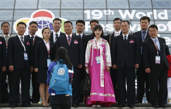 Các đại biểu Bắc Triều Tiên tham gia Festival - Sputnik Việt Nam