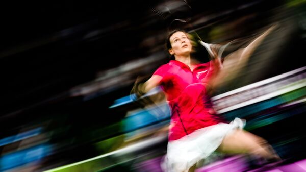 Линда Зитчири на соревнованиях по бадминтону в одиночном разряде среди женщин на I Европейских играх в Баку - Sputnik Việt Nam