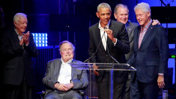5 cựu tổng thống Mỹ hội tụ vì nạn nhân bão - Sputnik Việt Nam