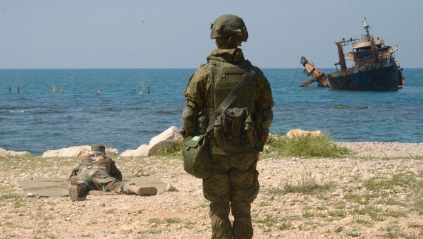Các cuộc tập trận chung của Thủy quân lục chiến Nga và Syria ở Tartus - Sputnik Việt Nam
