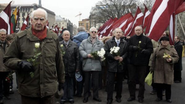 Lễ rước đoàn quân Waffen SS và những người ủng hộ họ ở Riga - Sputnik Việt Nam
