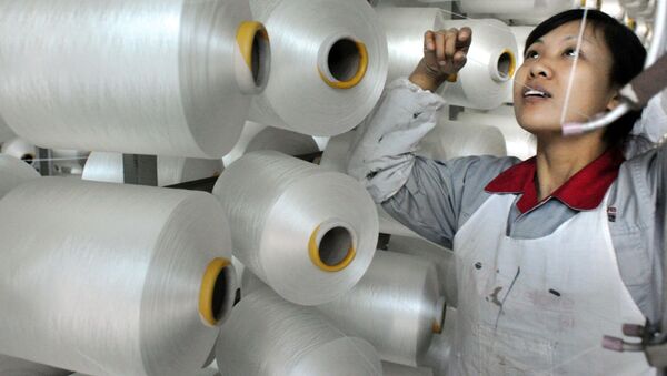 Nhà máy dệt ở Trung Quốc - Sputnik Việt Nam