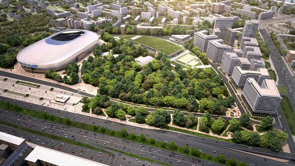 Đề án tái thiết và tu bổ  hiện đại hóa tổ hợp Sân vận động trung tâm Dynamo và các cơ sở phụ cận - Sputnik Việt Nam