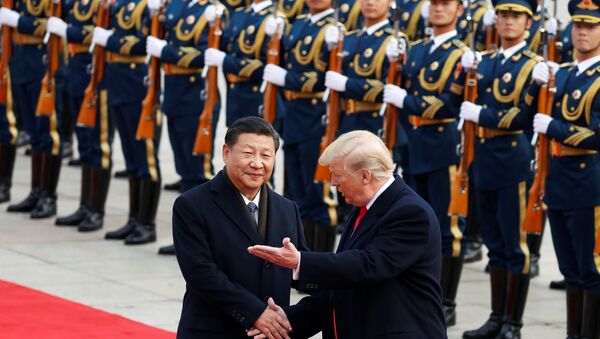 Tổng thống Hoa Kỳ Donald Trump và Chủ tịch Trung Quốc Tập Cận Bình - Sputnik Việt Nam