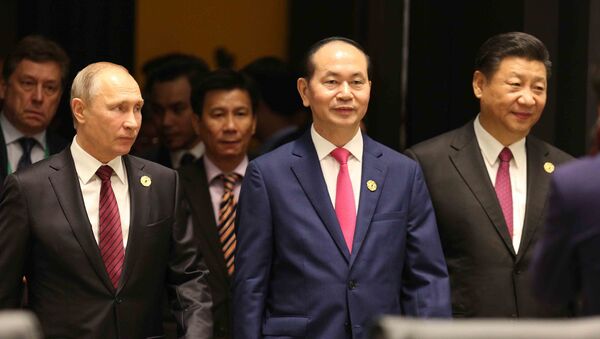 Chủ tịch nước Trần Đại Quang chủ trì Phiên họp kín thứ nhất Hội nghị các Nhà lãnh đạo Kinh tế APEC lần thứ 25 - Sputnik Việt Nam