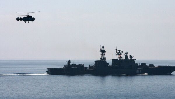 Совместный выход в море кораблей Тихоокеанского флота для отработки задач боевой подготовки - Sputnik Việt Nam